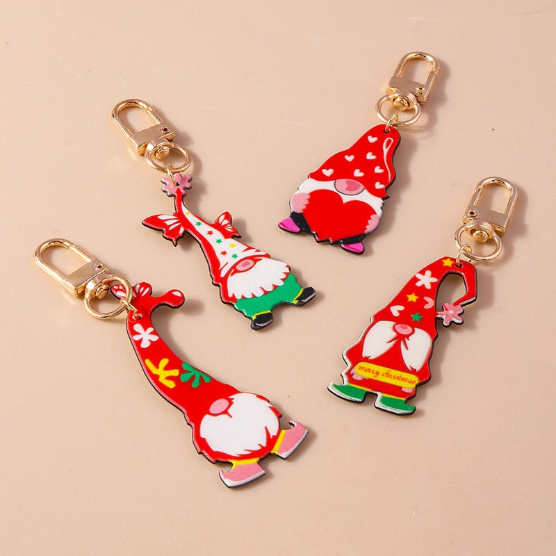 Wholesale Santa Claus Keychain Set